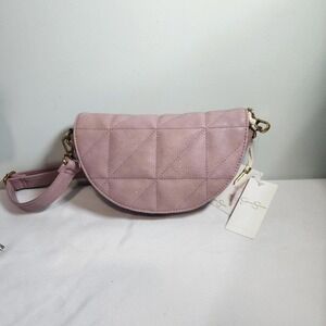 Jessica Simpson Quilted Pink Crossbody Shoulder Bag